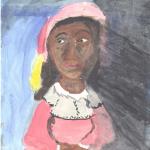 Portrait of a girl - Watercolor, Fall l1989