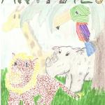 Animals in Different Styles - Pencil/Crayon/Marker, Fall 1989