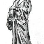 Dante Algheri statue  - Scan/ Painter Classic, 7/24/10