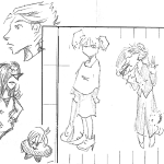 People sketches - Scan, 1998