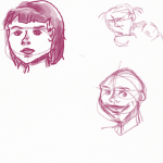 Face practice - Bamboo Paper, 2025
