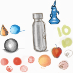Shapes and still life - Bamboo Paper, 2022-2024