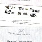 Threatening notes from The Mirror Crack'd